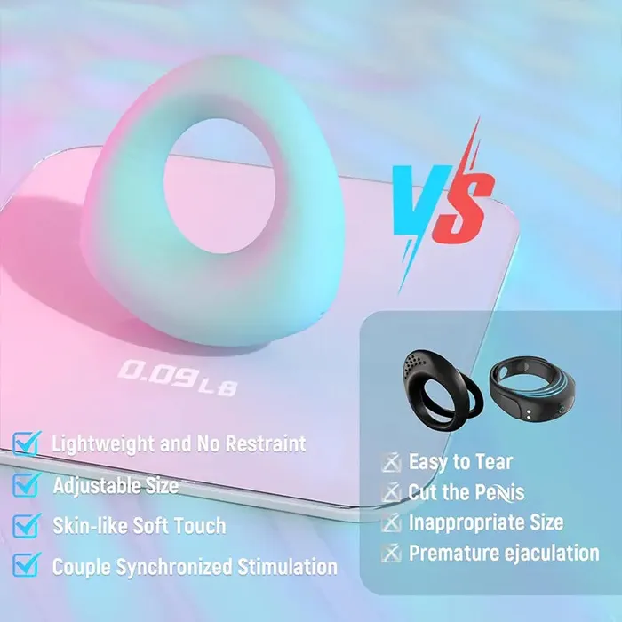 OOTYEMO Male Sex Toys Pleasure Max 3in1 Ultra Soft Stretchy Cock Ring