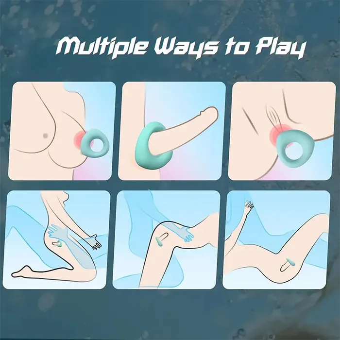 OOTYEMO Male Sex Toys Pleasure Max 3in1 Ultra Soft Stretchy Cock Ring