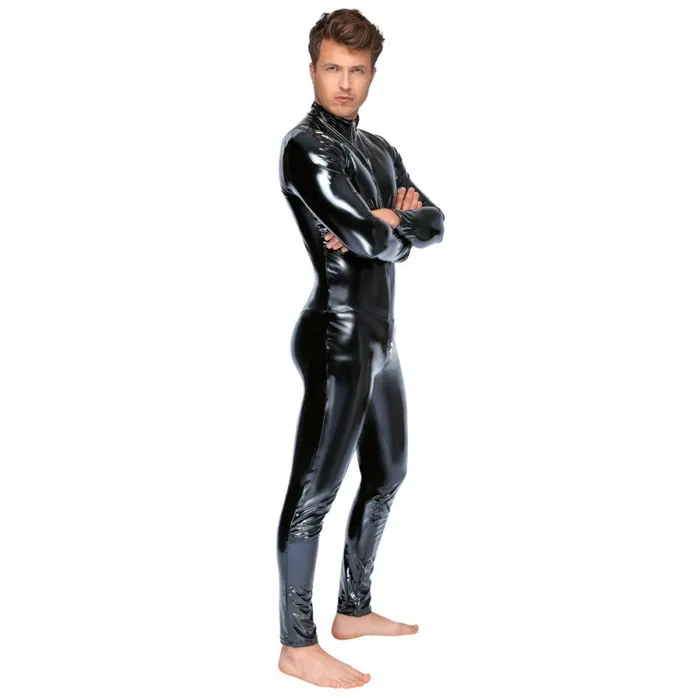 Anal Black Level Black Level Mens Vinyl Jumpsuit