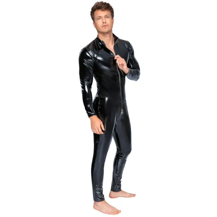 Anal Black Level Black Level Mens Vinyl Jumpsuit