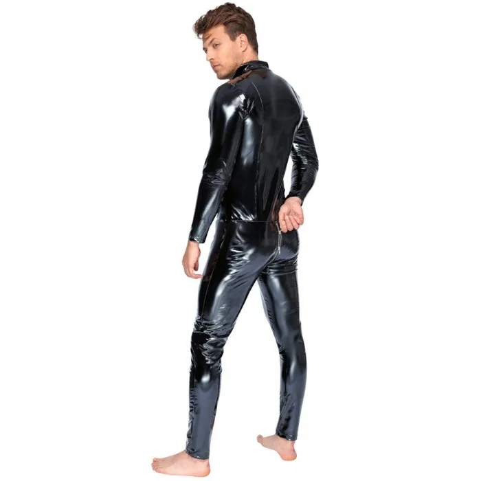 Anal Black Level Black Level Mens Vinyl Jumpsuit