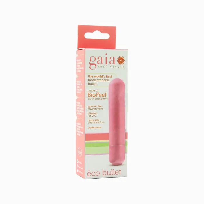 Blush Female Sex Toys Gaia Biodegradable Bullet Vibrator