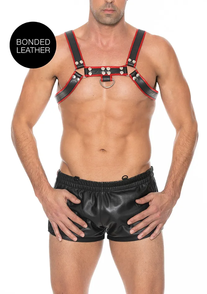 Chest Bulldog Harness Sm Red Shots America Vibrators