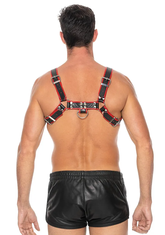 Chest Bulldog Harness Sm Red Shots America Vibrators