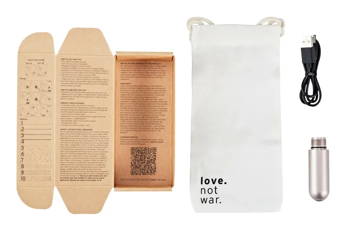 Gr Award Winning Couples Vibrator for Internal Stimulation Love Not War Vibrators