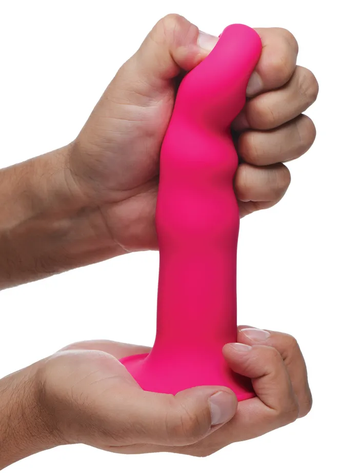 XR Brands Dildos Squeezable Wavy Dildo