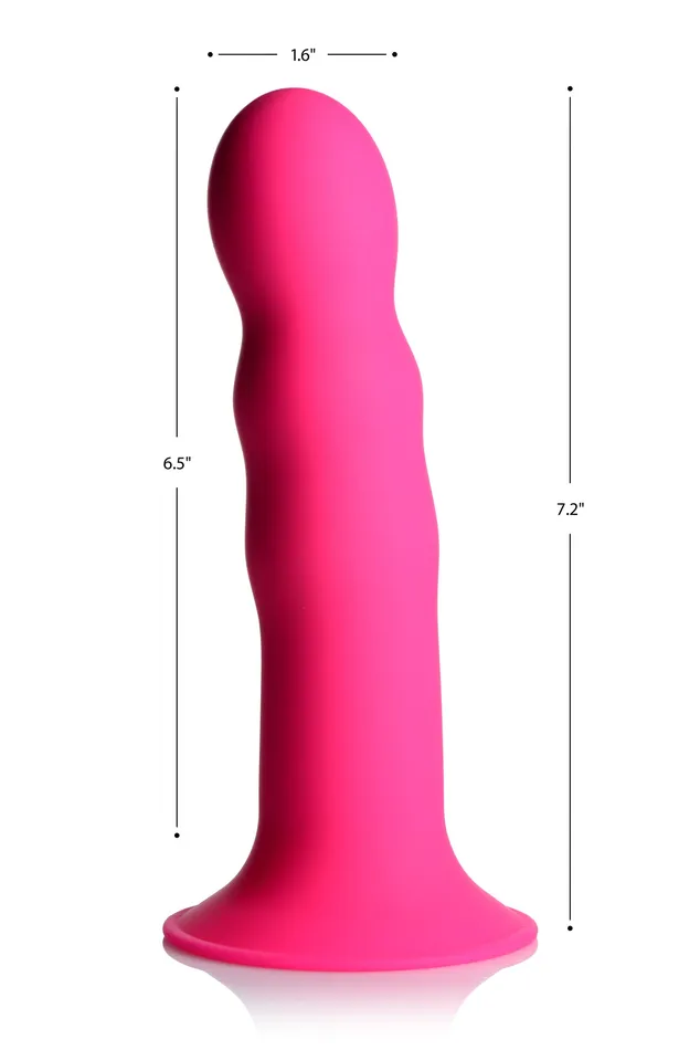 XR Brands Dildos Squeezable Wavy Dildo