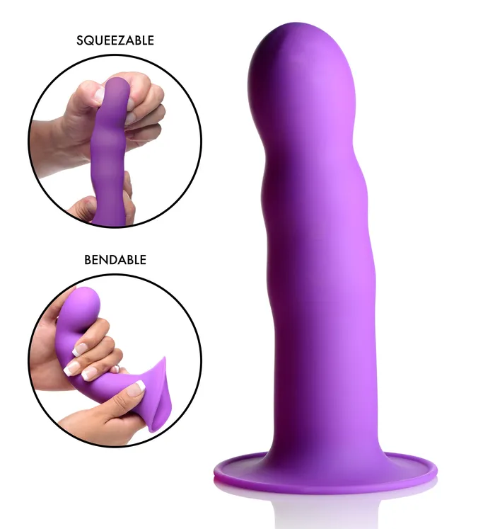 XR Brands Dildos Squeezable Wavy Dildo